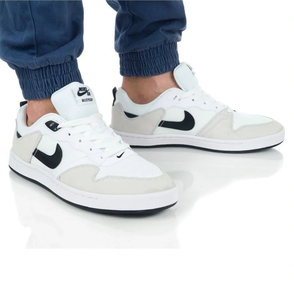 Nike Sb Alleyoop Sneakers Skate Shoes Trainers Suede Cj0882-100 - Picture 2 of 16